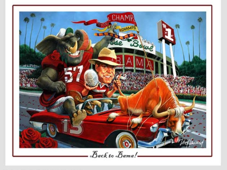 Alabama 2009 Championship Poster AL 2009 Championship Poster