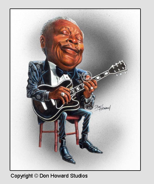 Blues Singer BB King Print Blues Singer BB King and Lucike