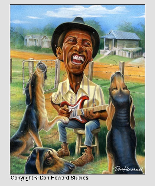 Hound Dog Taylor Art Print Blues Singer Hound Dog Taylor
