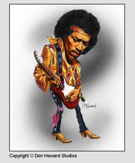 Jimi Hendrix Blues Print Blues Singer Jimi Hendrix