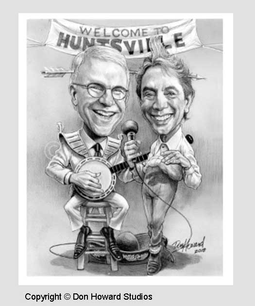Comedian Steve Martin and Martin Short
